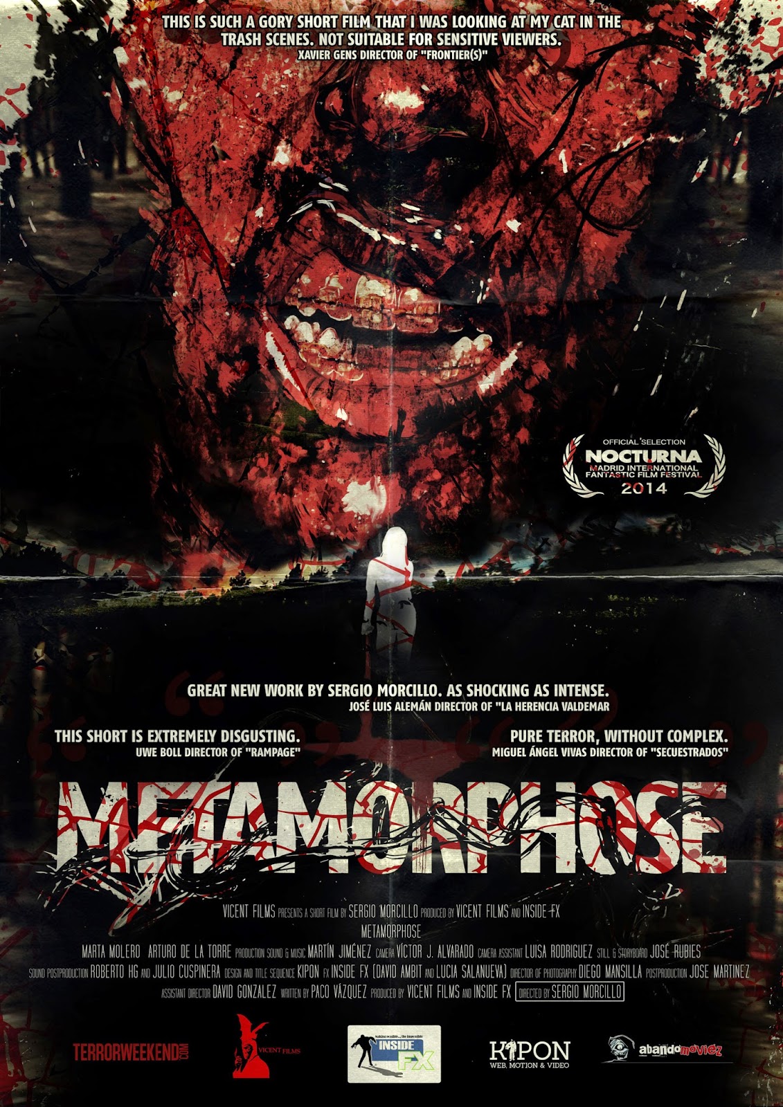 Poster internacional para el cortometraje Metamorphose